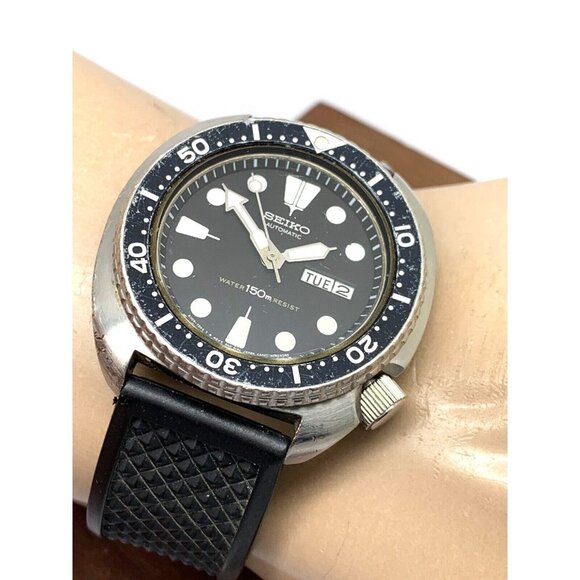 Seiko Men's Watch 6309-7049 Vintage Diver 1980'S Automatic Black Dial Da… - Picture 5 of 14